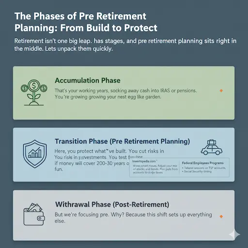 Phases of Pre Retirement Planning