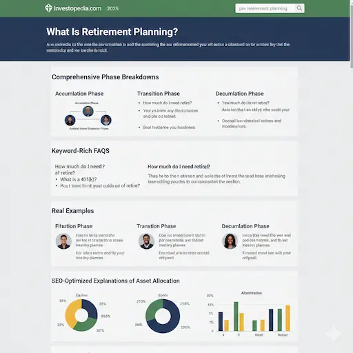 Pre Retirement Planning