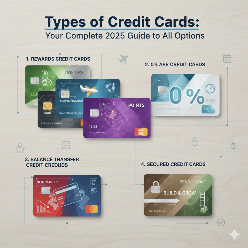 Types of Credit Cards: Your Complete 2025 Guide to All Options