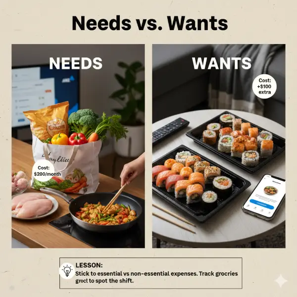 Real-Life Examples of Needs vs Wants Budgeting