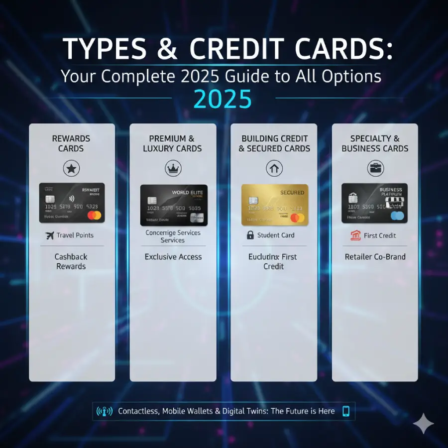 Types of Credit Cards: Your Complete 2025 Guide to All Options