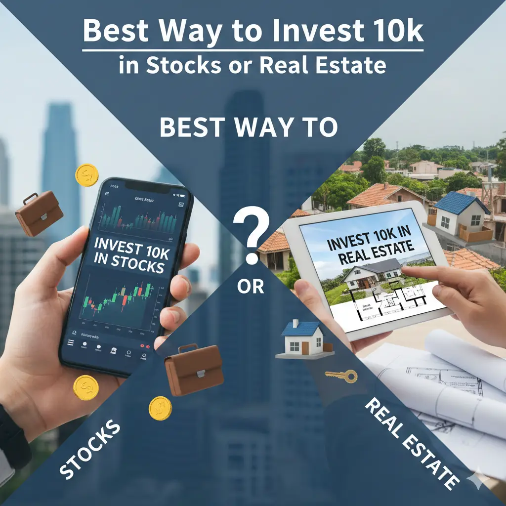 Best Way to Invest 10k in Stocks or Real Estate