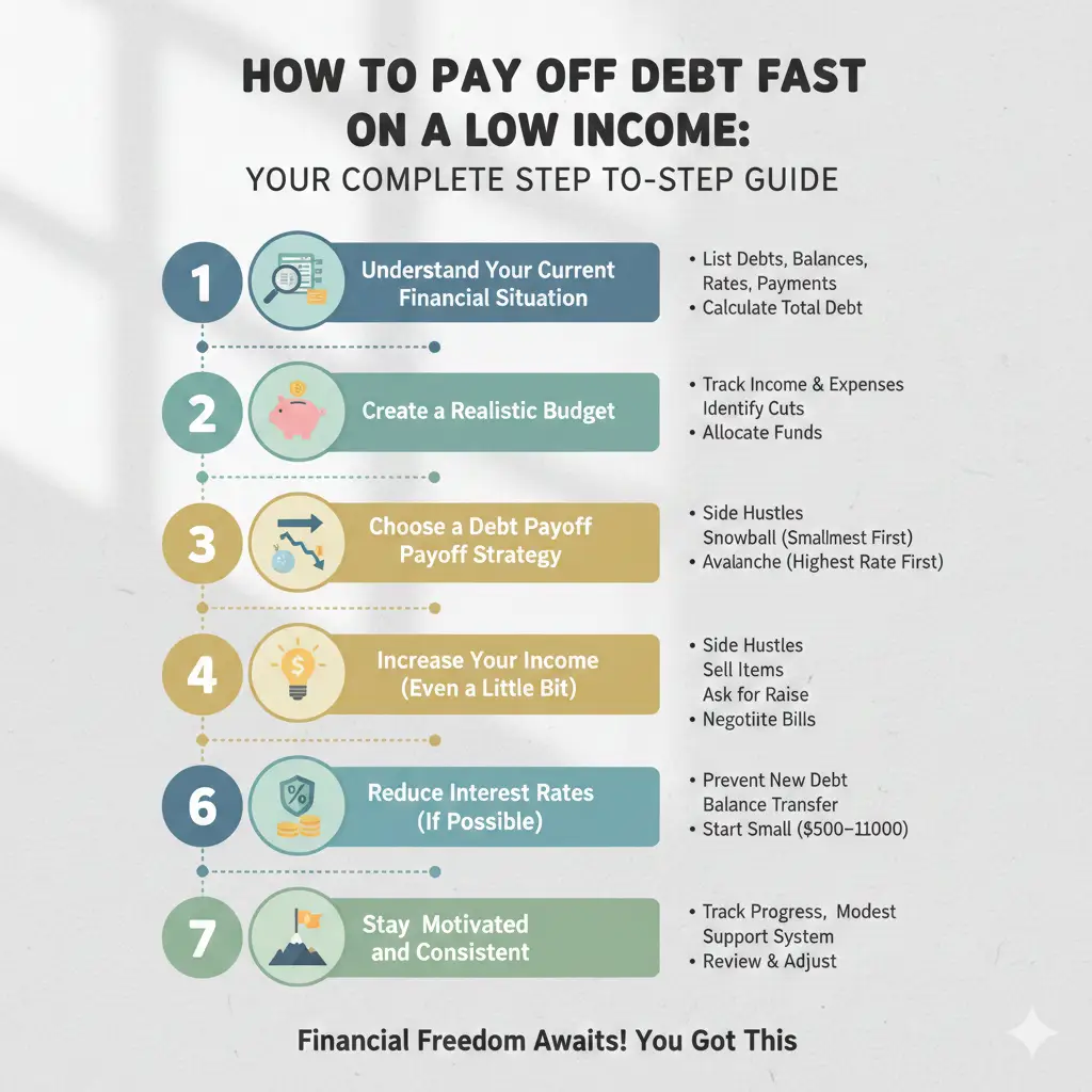 How to Pay Off Debt Fast on a Low Income: Your Complete Step-by-Step Guide