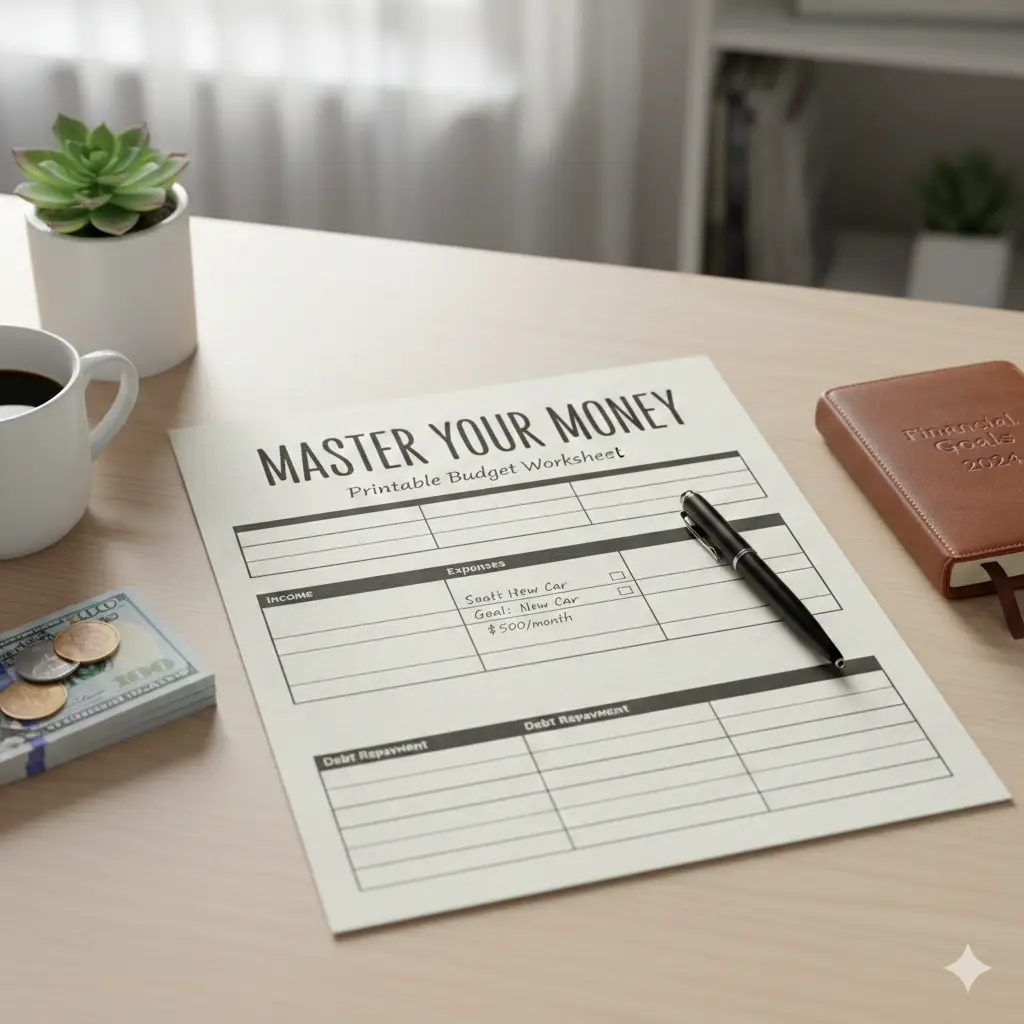 Master Your Money with a Printable Budget Worksheet Master Your Money with a Printable Budget Worksheet