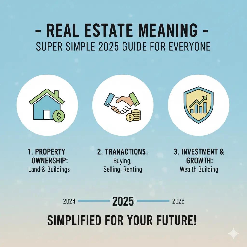 Real Estate Meaning – Super Simple 2025 Guide for Everyone
