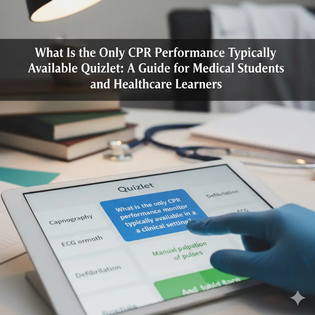 What Is the Only CPR Performance Monitor Typically Available Quizlet: A Guide for Medical Students and Healthcare Learners