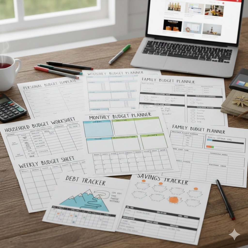 Types of Printable Budget Worksheets