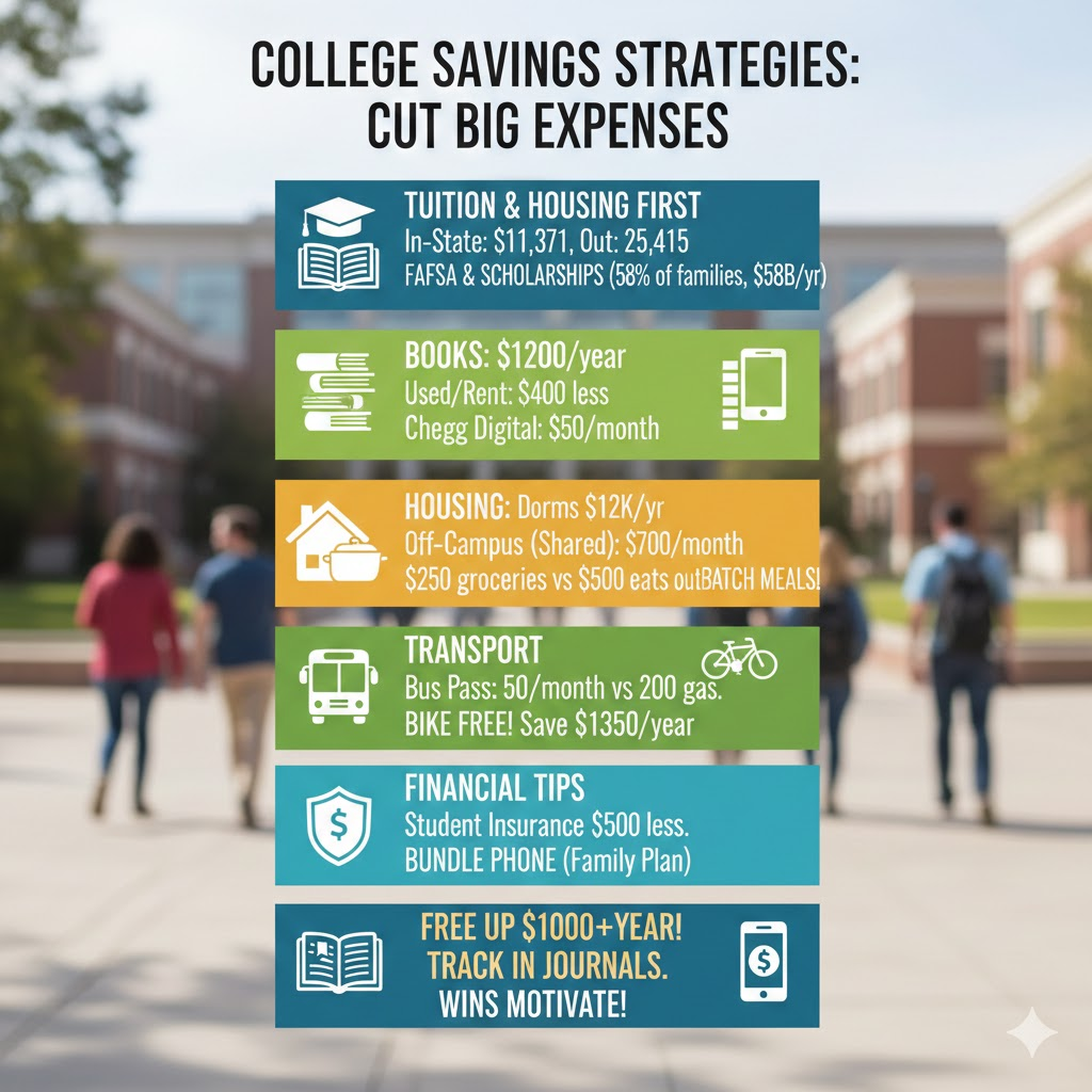 College Savings Strategies: Cut Big Expenses