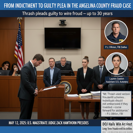 From Indictment to Guilty Plea in the Angelina County Fraud Case