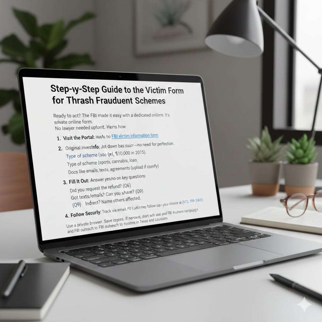 Step-by-Step Guide to the FBI Victim Form for Thrash Fraudulent Schemes