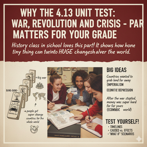 Why the 4.13 Unit Test: War Revolution and Crisis - Part 1 Matters for Your Grade