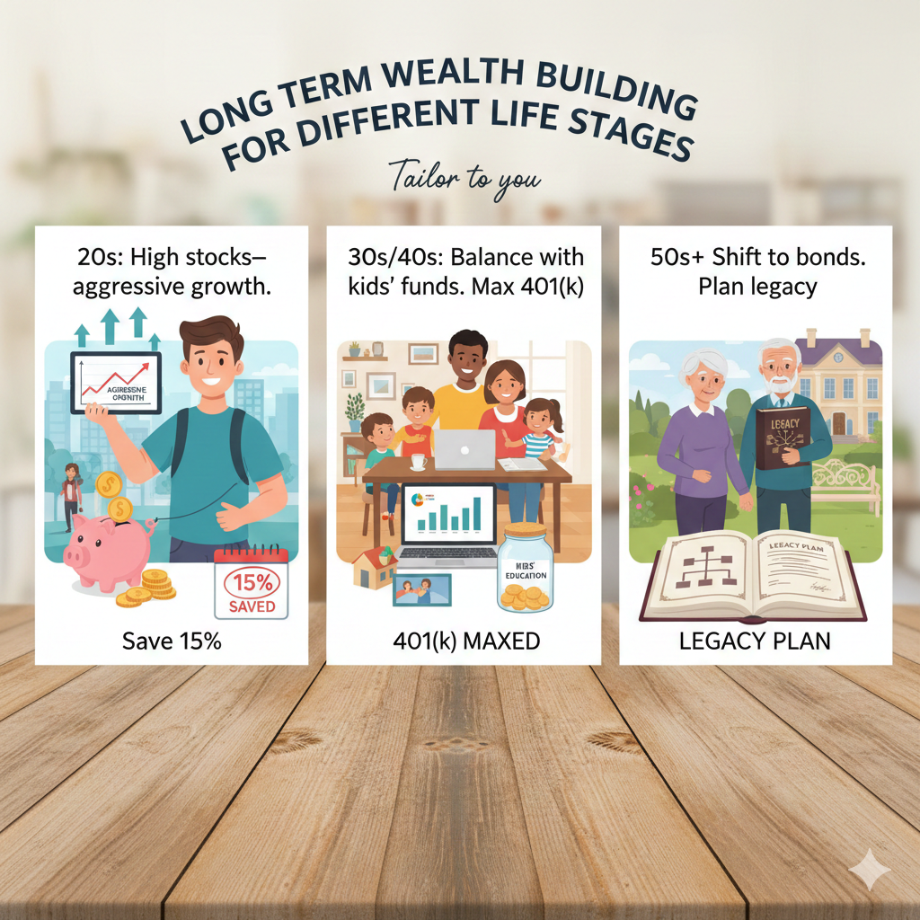 Long Term Wealth Building for Different Life Stages