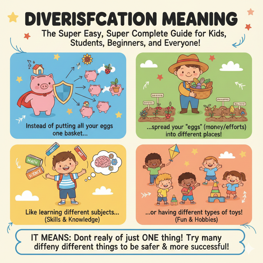 Diversification Meaning: The Super Easy, Super Complete Guide for Kids, Students, Beginners, and Everyone 