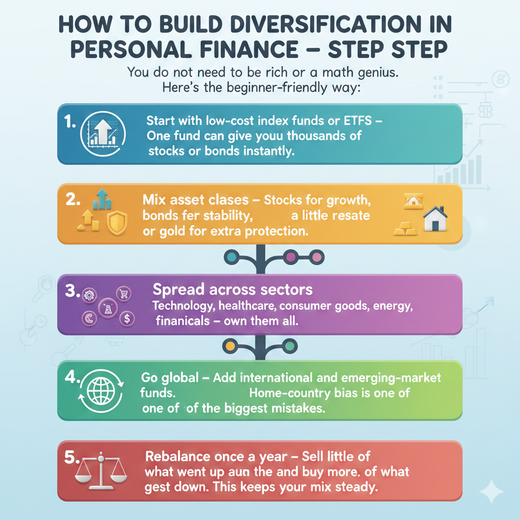 Diversification in Finance: Your Simple Guide to Smarter, Safer Investing in 2025 How to Build Diversification in Personal Finance – Step by Step