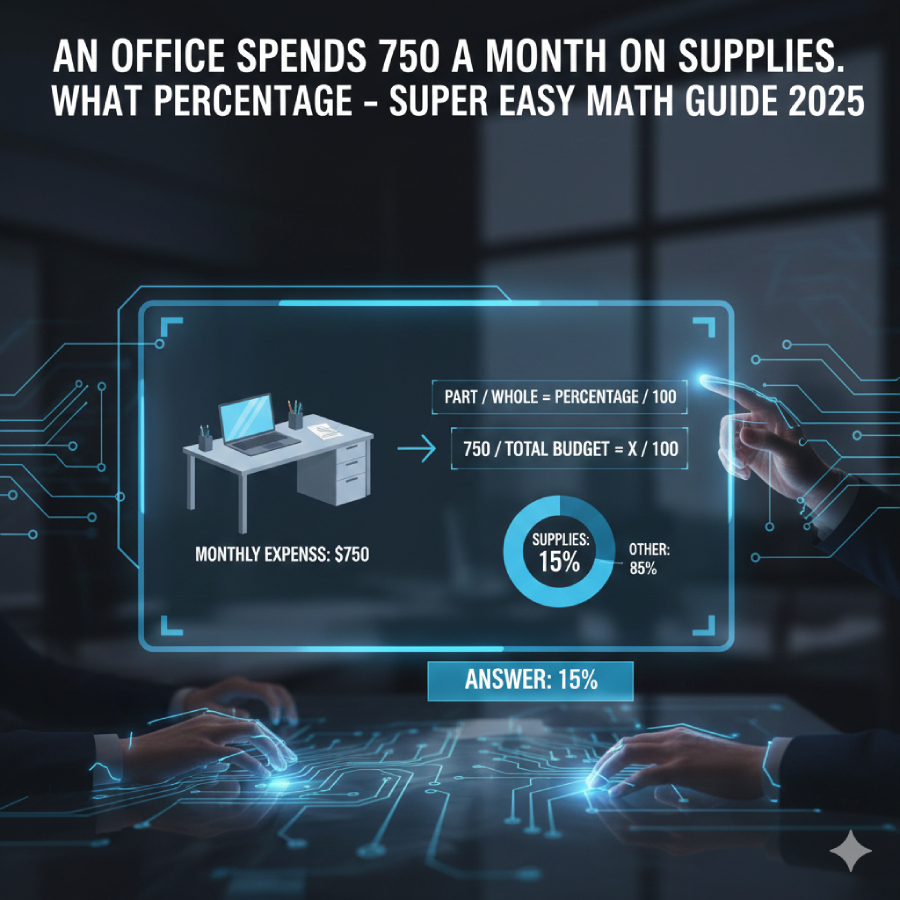 An Office Spends 750 A Month On Supplies. What Percentage – Super Easy Math Guide 2025