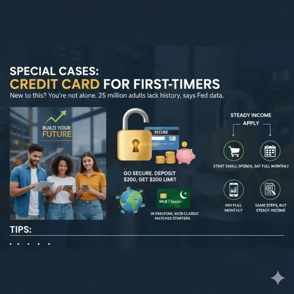 Special Cases: Apply for Credit Card with No Credit or First-Timers