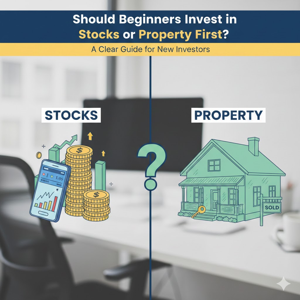 Should Beginners Invest in Stocks or Property First? A Clear Guide for New Investors Should Beginners Invest in Stocks or Property First? A Clear Guide for New Investors