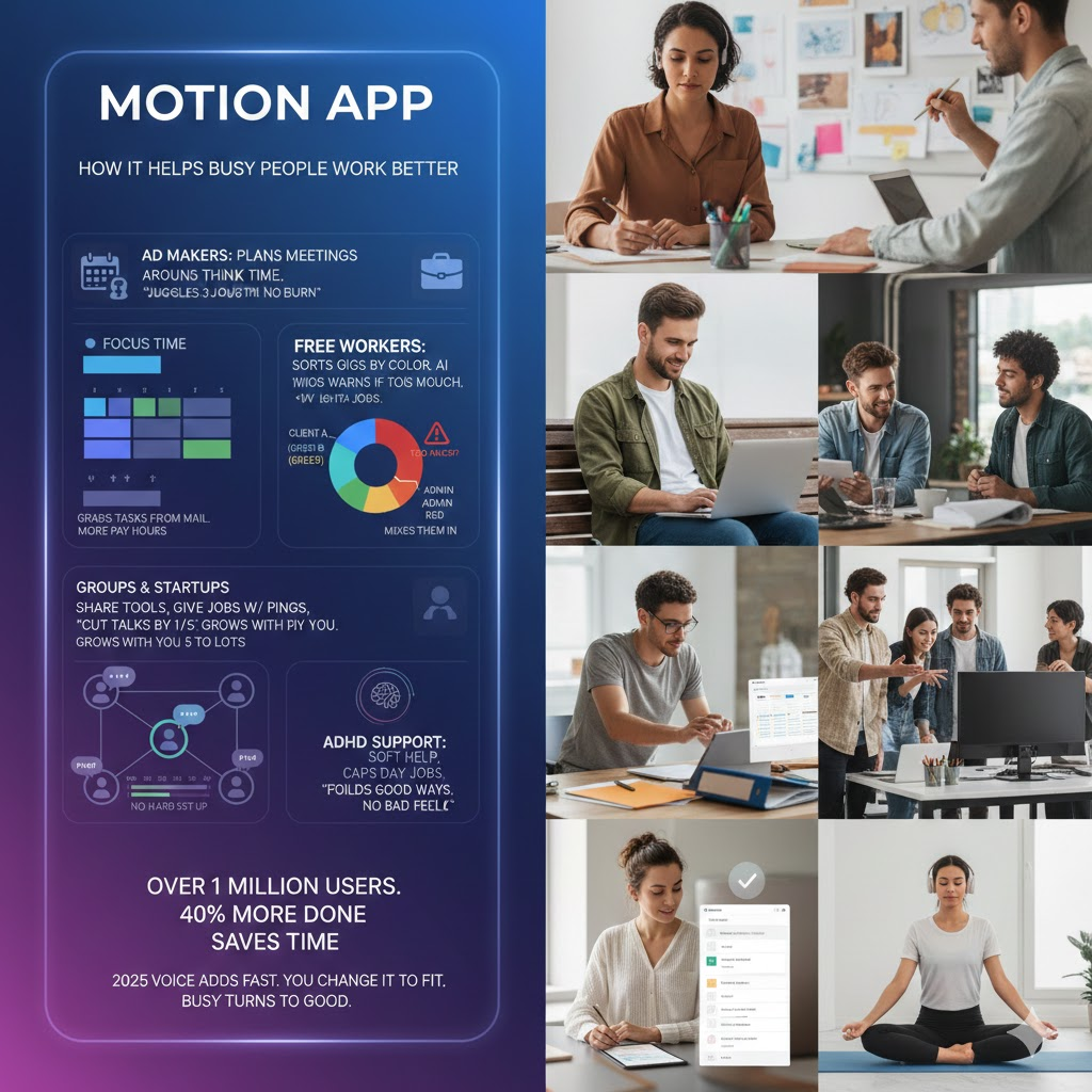 Get More Done with the Motion App: Easy AI Help for Your Day in 2025 How the Motion App Helps Busy People Work Better