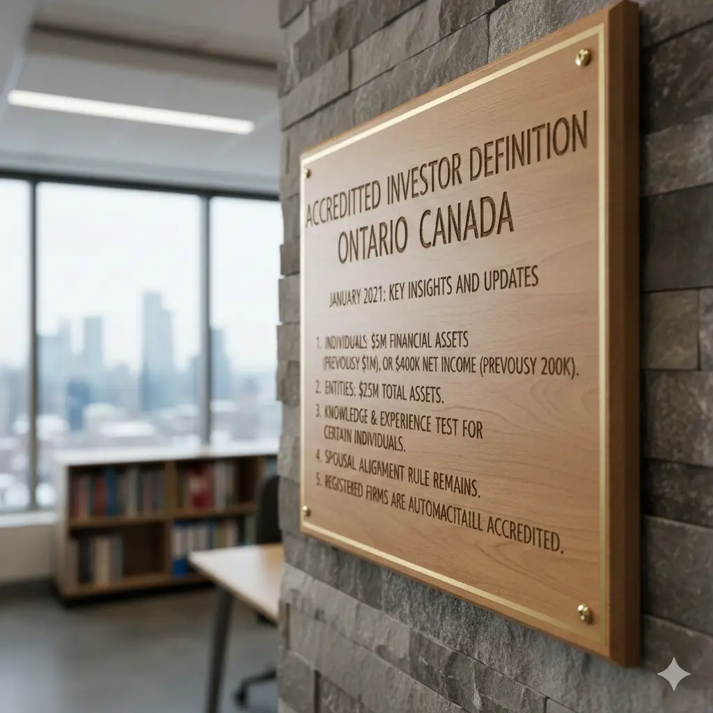 Accredited Investor Definition Ontario Canada January 2021: Key Insights and Updates
