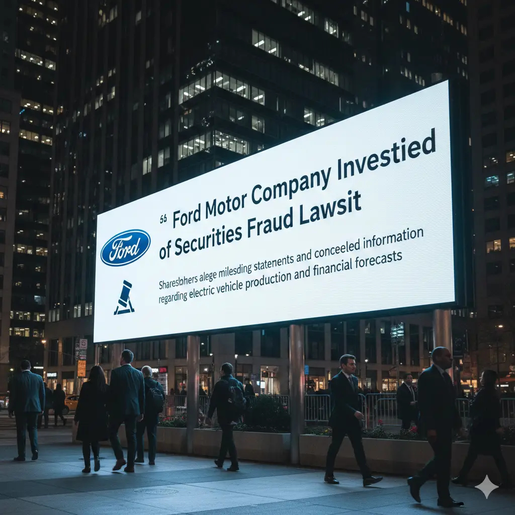 Ford Motor Company Investors Notified of Securities Fraud Lawsuit