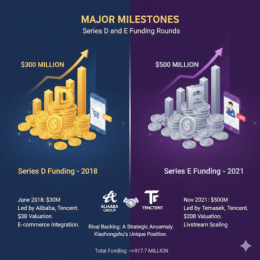 Major Milestones: Series D and E Funding Rounds