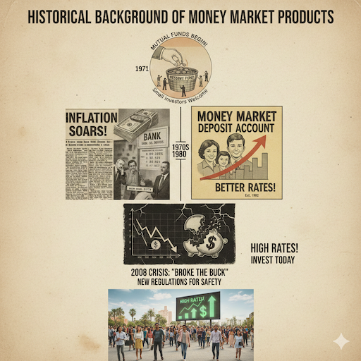 Money Market Mutual Fund vs Money Market Deposit Account: Key Differences and Best Choices for Savers Historical Background of Money Market Products