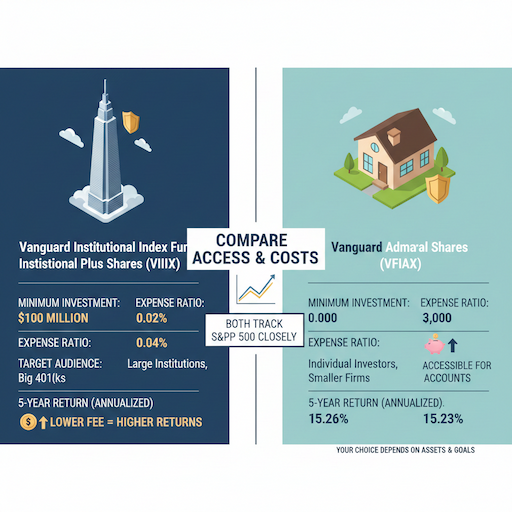 Vanguard Institutional Index Fund Institutional Plus Shares Compare with Admiral Shares