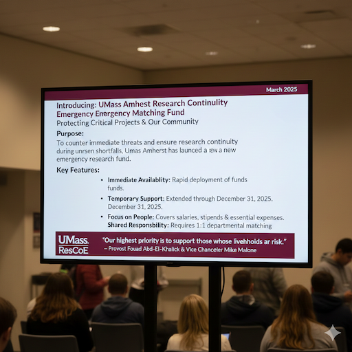 Introducing UMass Amherst announces new research fund to protect some projects